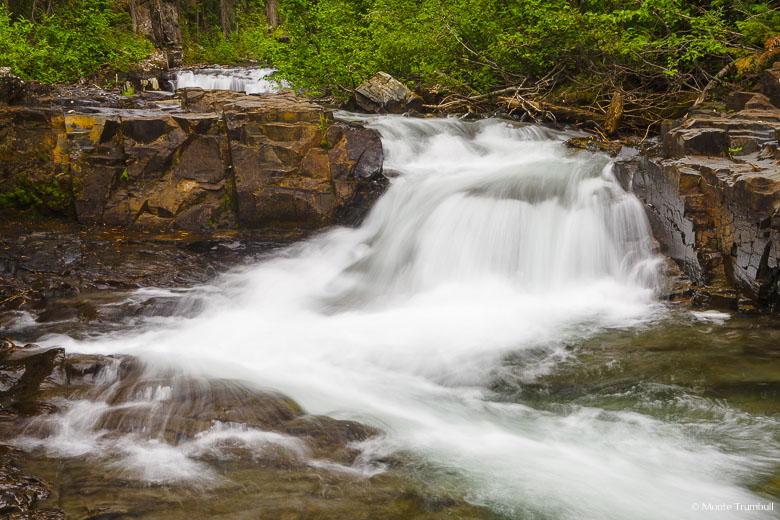 Oh Be Joyful Creek winds and tumbles its way down a series of waterfalls outside of Crested Butte, Colorado.